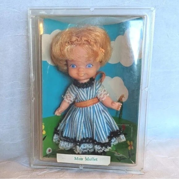 Miss Muffet Doll 1968 Kutter Blonde Nursery Rhyme Lil Arnold Hong Kong Vtg Boxed - Picture 13 of 13